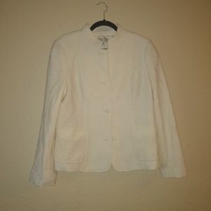 New Talbots White Blazer 12